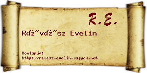 Révész Evelin névjegykártya