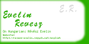 evelin revesz business card