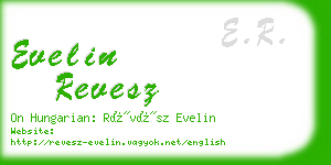 evelin revesz business card